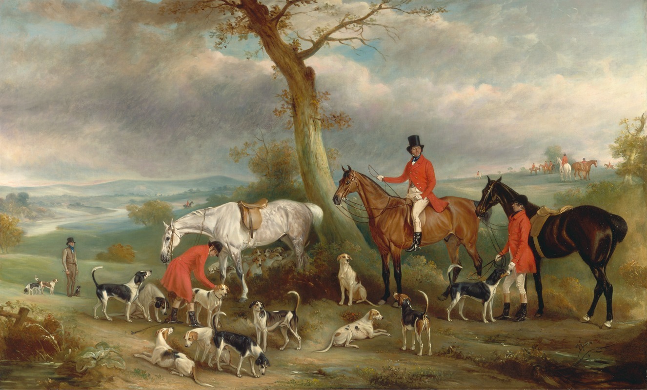 John Ferneley - Thomas Wilkinson, M.F.H., with the Hurworth Foxhounds