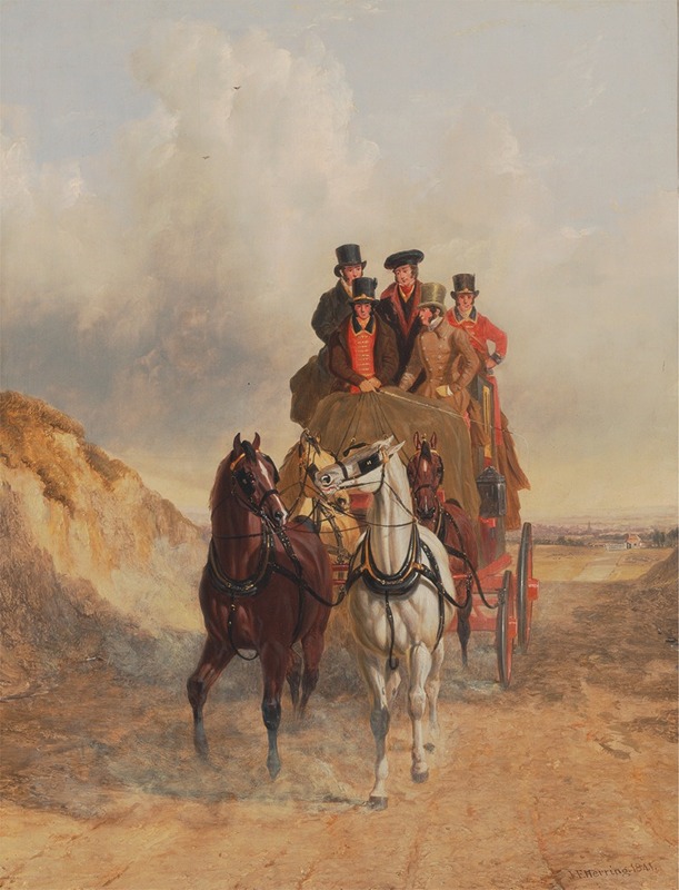 John Frederick Herring Snr. - The Royal Mail Coach on the Road