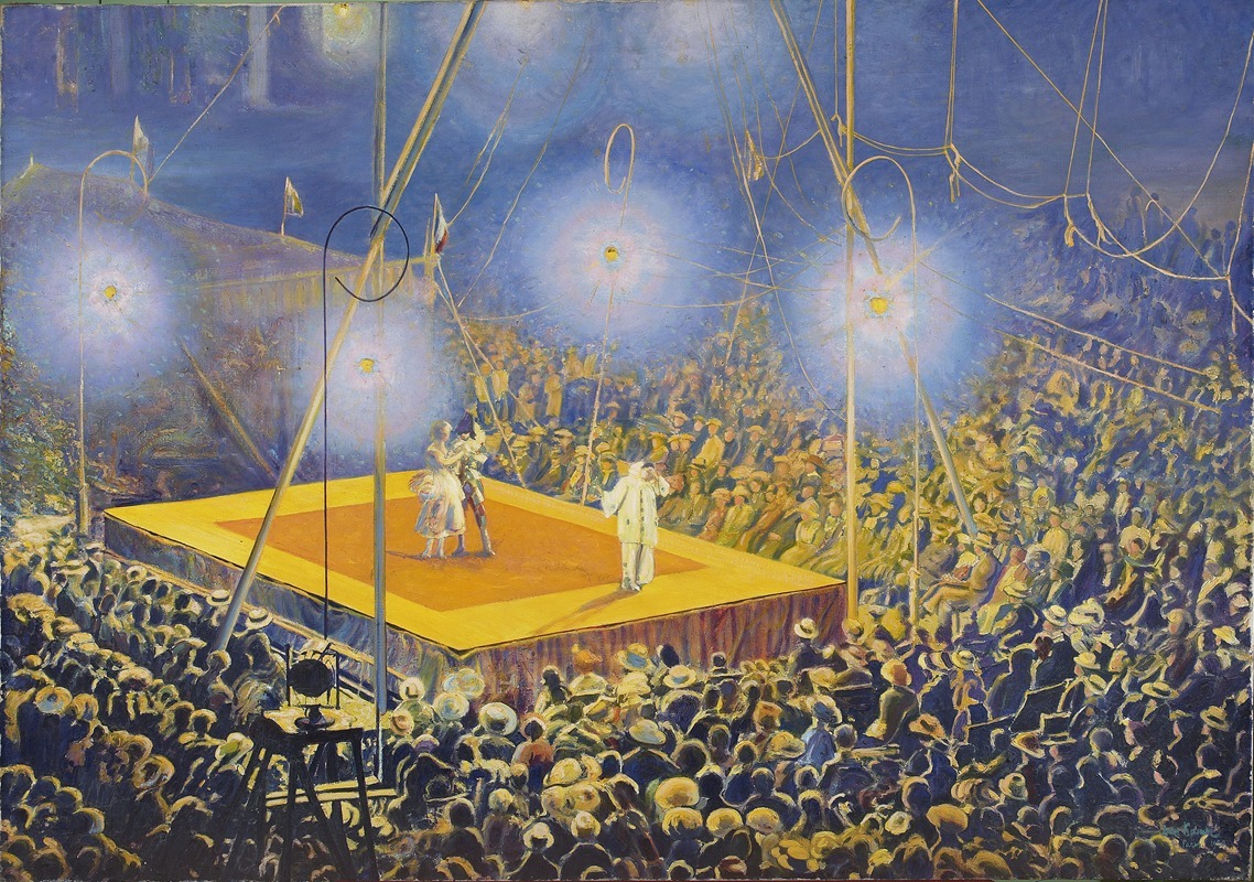 Leon Kamir-Kaufmann - Clowns in the arena of the circus ‘Italian Comedy’