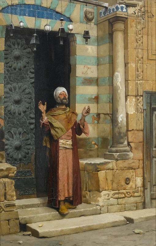 Ludwig Deutsch - At the door of the mosque