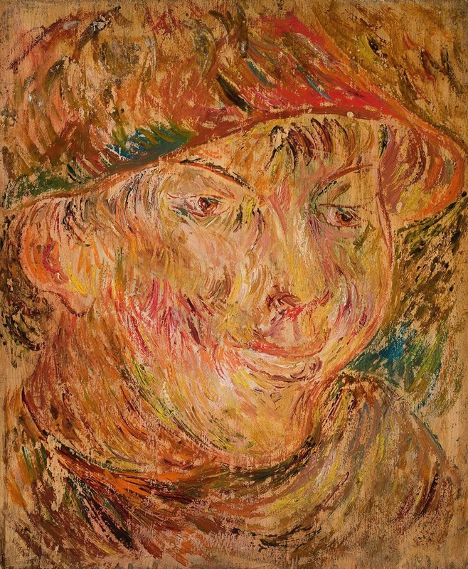 Tadeusz Makowski - Head of a boy in a hat