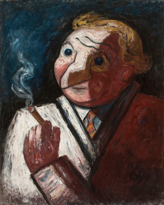 Tadeusz Makowski - Man with a cigar (Stephane Manier)