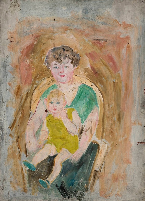 Tadeusz Makowski - Mother and child