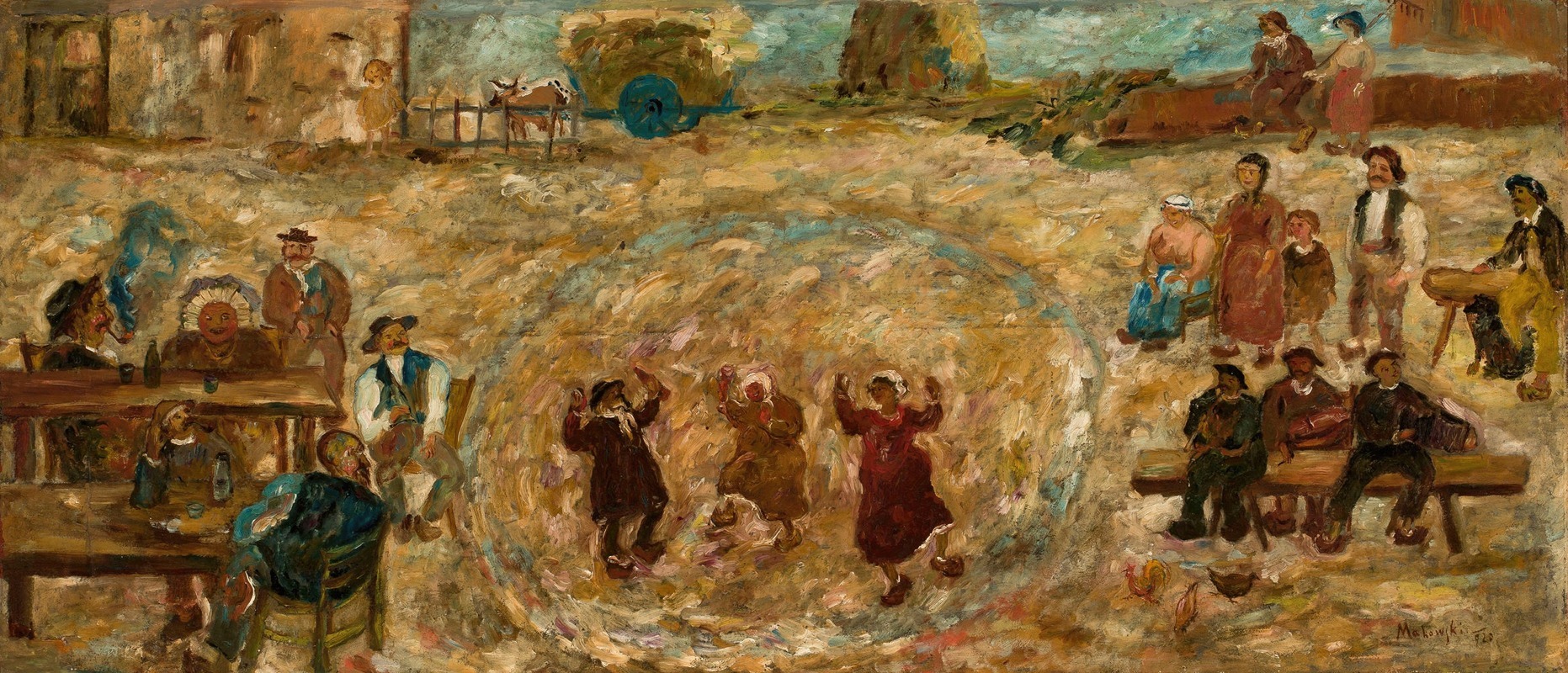 Tadeusz Makowski - Play in a village