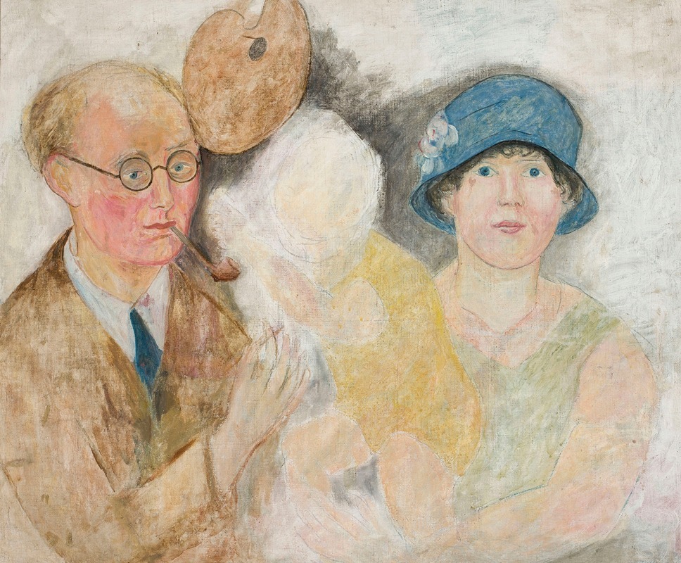 Tadeusz Makowski - Portrait of a painter and his family (M. Gromaire)