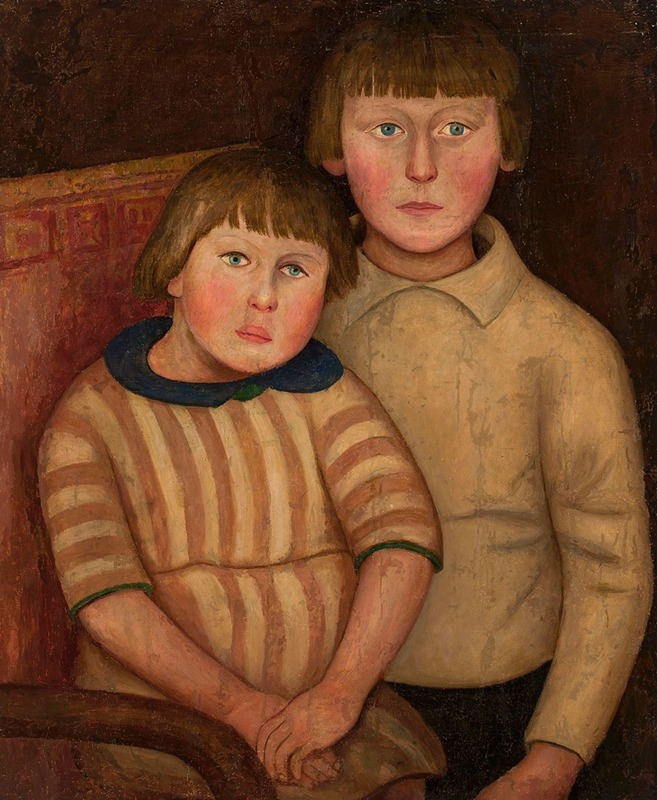 Tadeusz Makowski - Portrait of two children