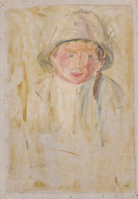 Tadeusz Makowski - Sketch of a boy’s figure VIII