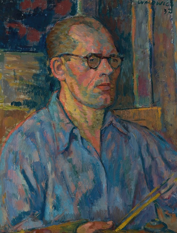 Wacław Wąsowicz - Autoportret niebieski