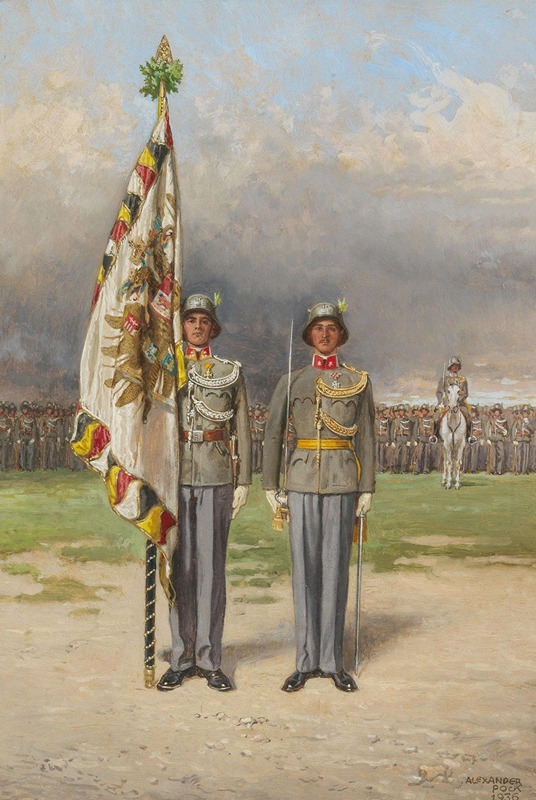 Alexander Pock - Leutnant und Fahnenträger des Gardebataillons