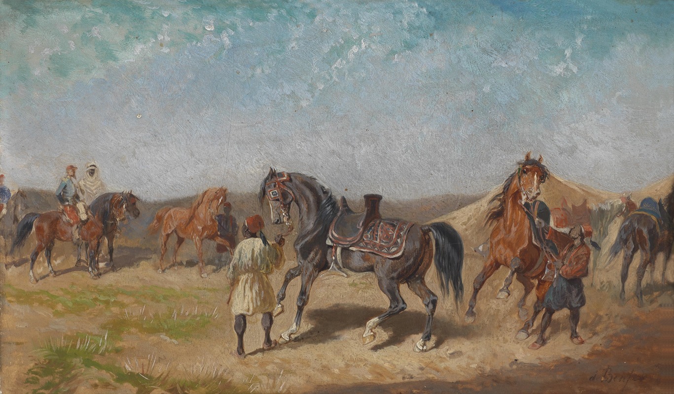 Alexander Von Bensa - Nordafrikanisches Reiterlager