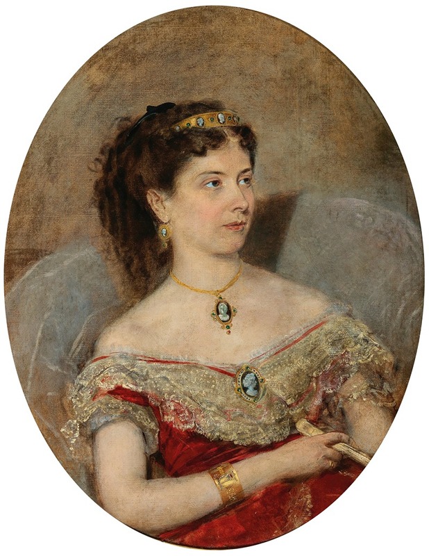 Anton Romako - Fürstin Maria von Stackelberg