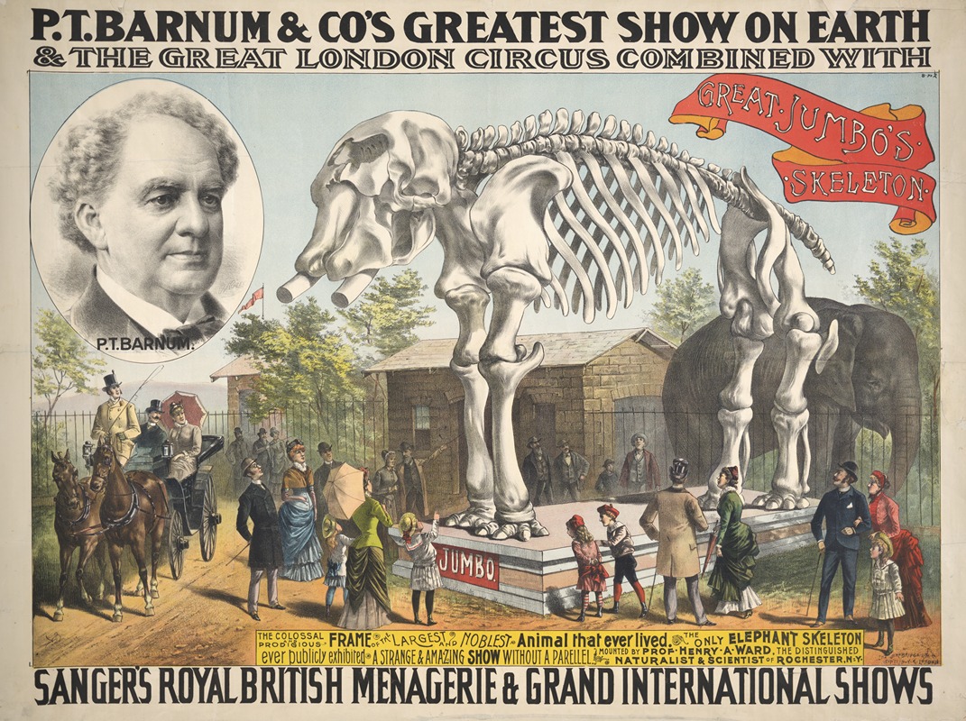 Strobridge & Co. Lith. - P.T. Barnum & Co.’s greatest show on earth