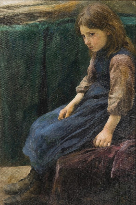 František Šindelář - A Sitting Girl