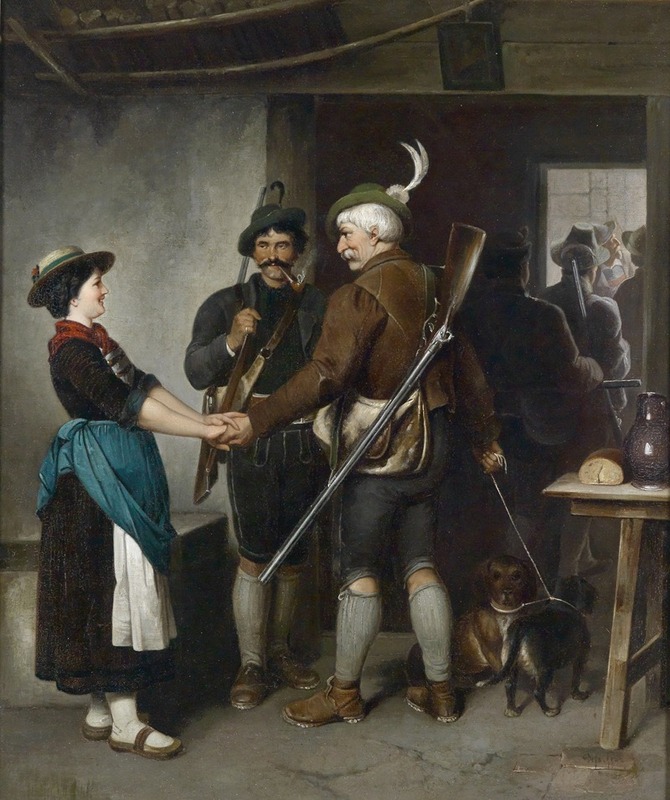 Franz von Defregger - Abschied des Jägers