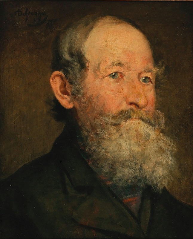 Franz von Defregger - Männerkopf