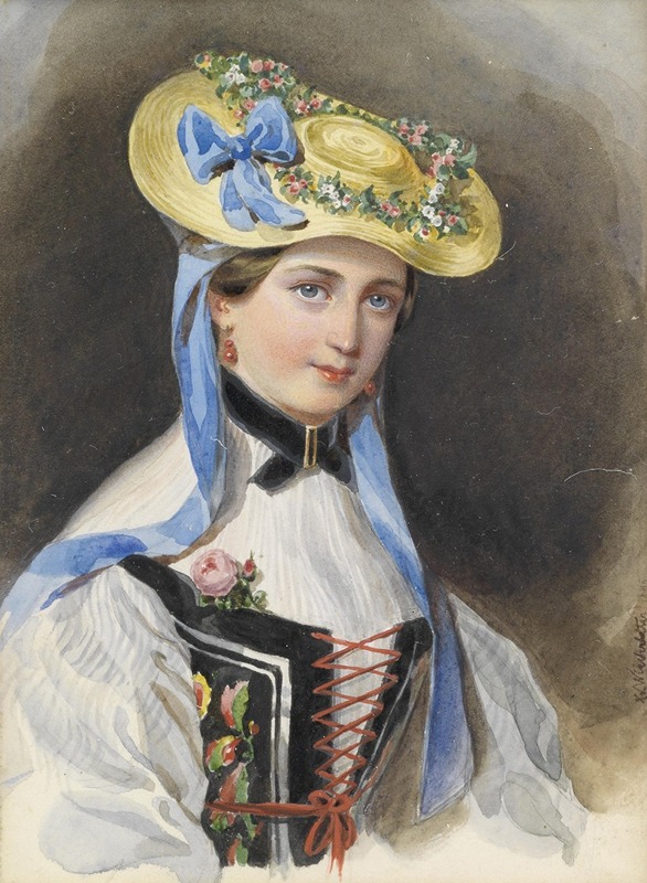 Franz Xaver Winterhalter - Prinzessin Liechtenstein im Kostüm