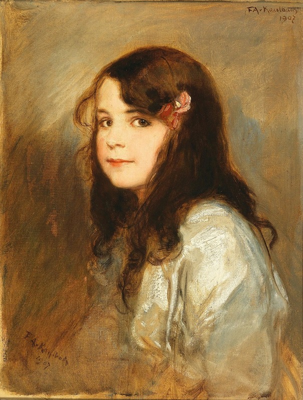 Friedrich August von Kaulbach - Portrait of Daughter Hedda