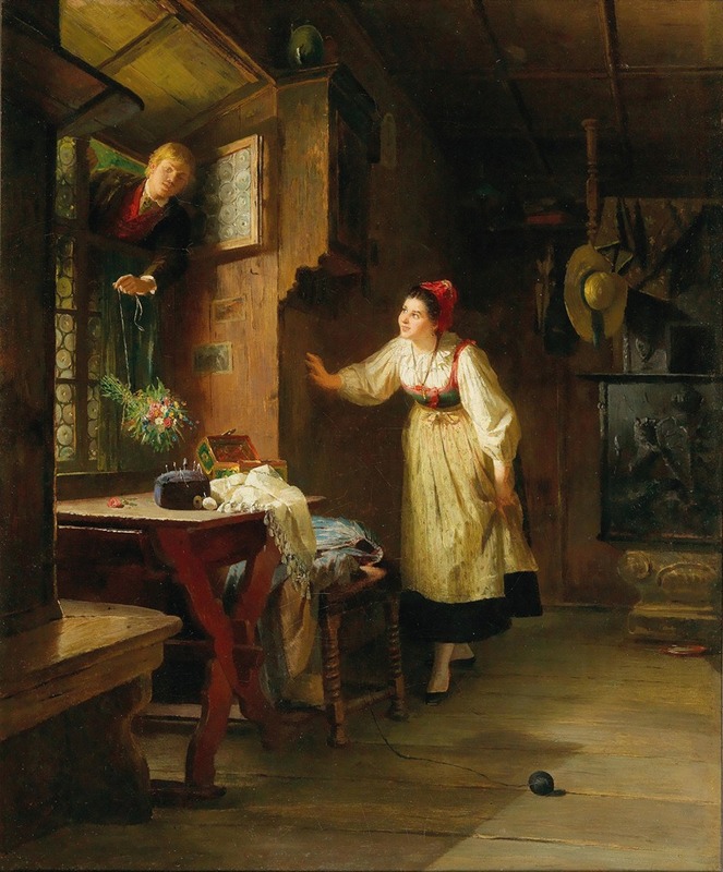 Friedrich Ortlieb - The Secret Visit of the Suitor