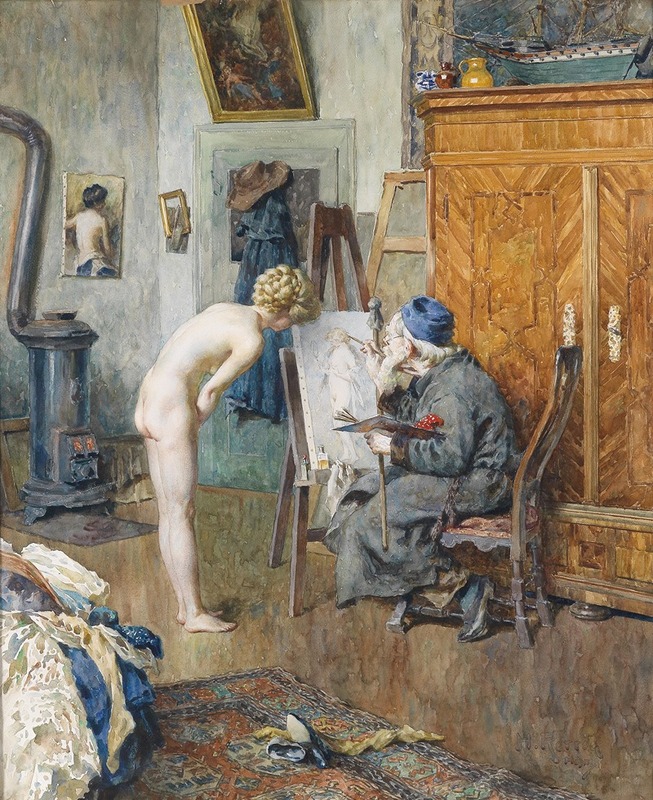 Heinrich Rettig - Im Atelier