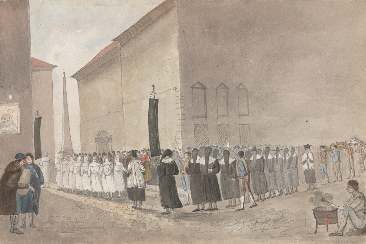 Isaac Weld - Funeral Procession at Rome