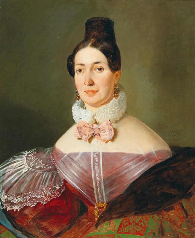 Johann Matthias Ranftl - Portrait of a Lady