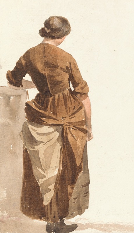 Joshua Cristall - Girl in a Brown Dress