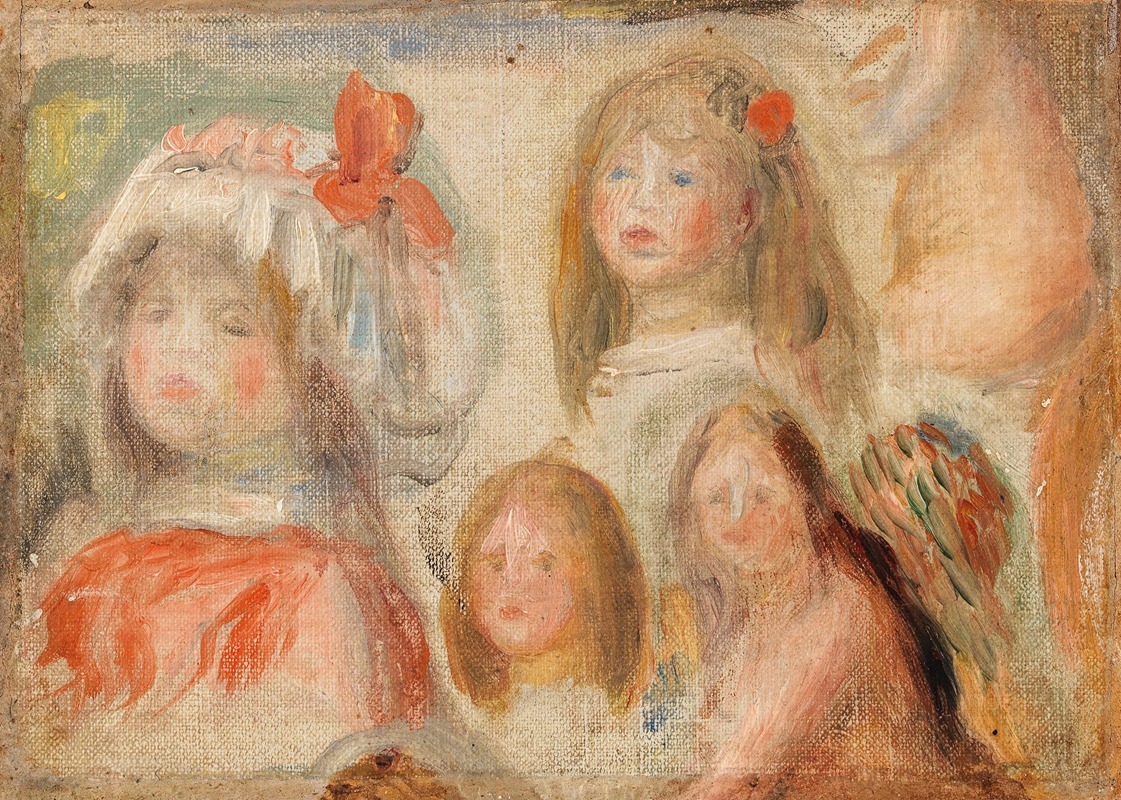 Pierre-Auguste Renoir - Étude de jeunes filles