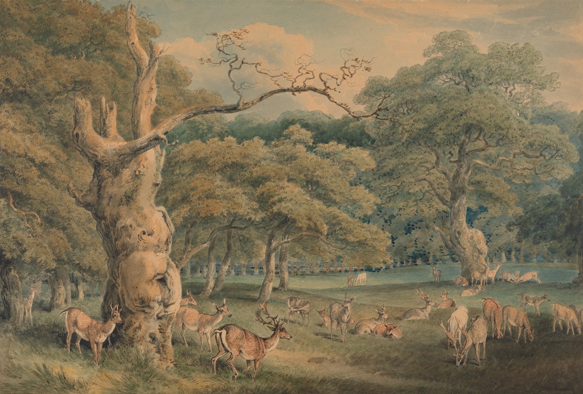 Samuel Howitt - Hearne’s Oak, Windsor Forest