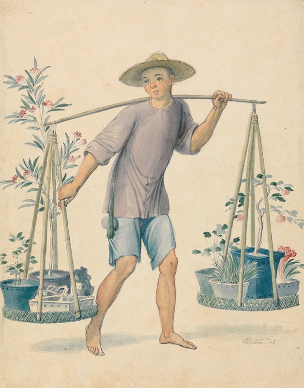 Thomas Stothard - Chinese Flower Seller