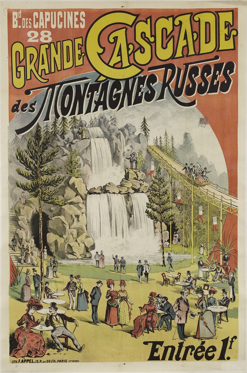 Anonymous - Bd Des Capucines 28 Grande Cascade Des Montagnes Russes Entrée 1f