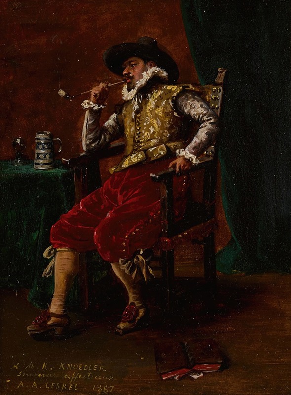 Adolphe-Alexandre Lesrel - Cavalier Smoking