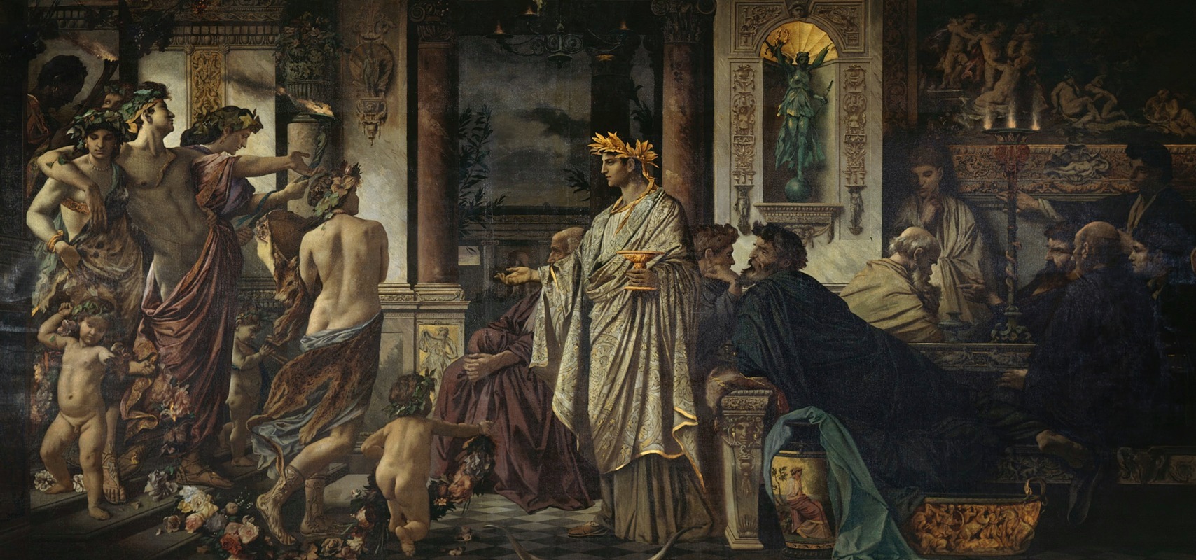 Anselm Feuerbach - The Symposium (Second Version)