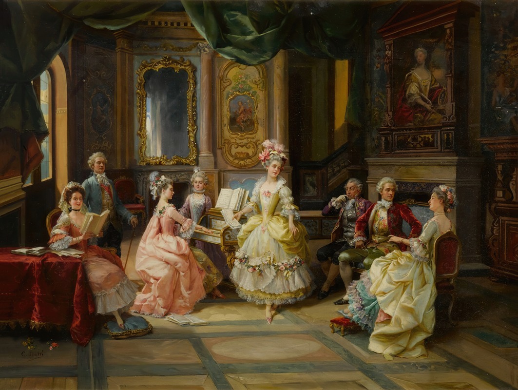 Cesare Auguste Detti - Music in the Parlor