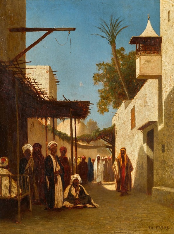 Charles Théodore Frère - A Street in Damascus