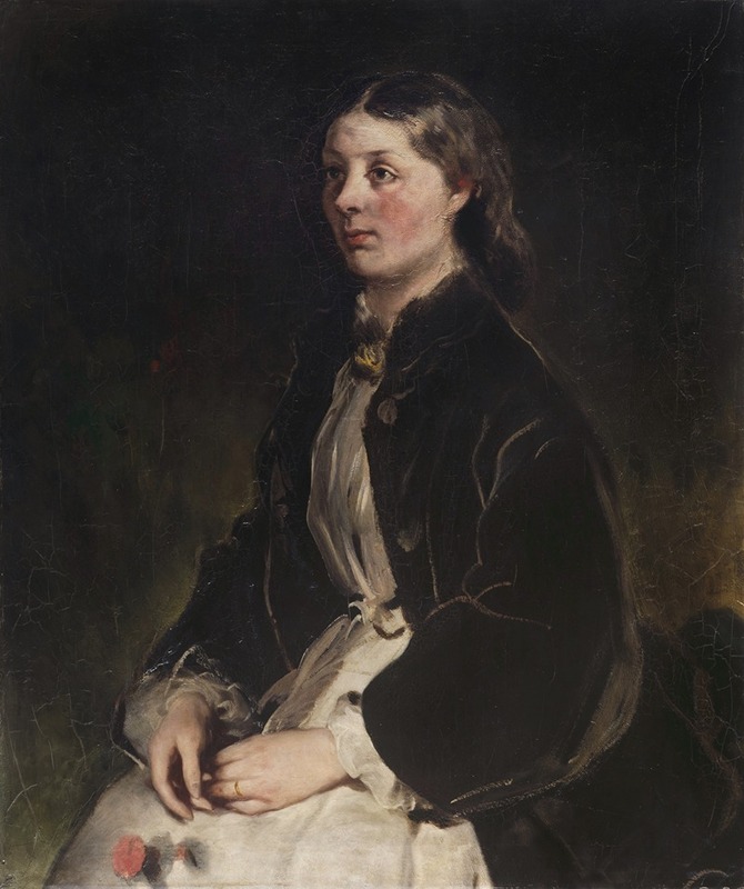 Ferdinand von Rayski - Portrait of Christine Freifrau von Schönberg