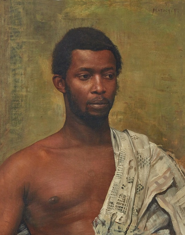 Franz von Matsch - Portrait of an African Man