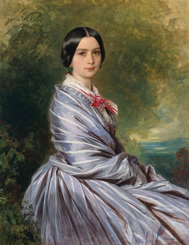 Franz Xaver Winterhalter - Portrait of Augusta Wichrow