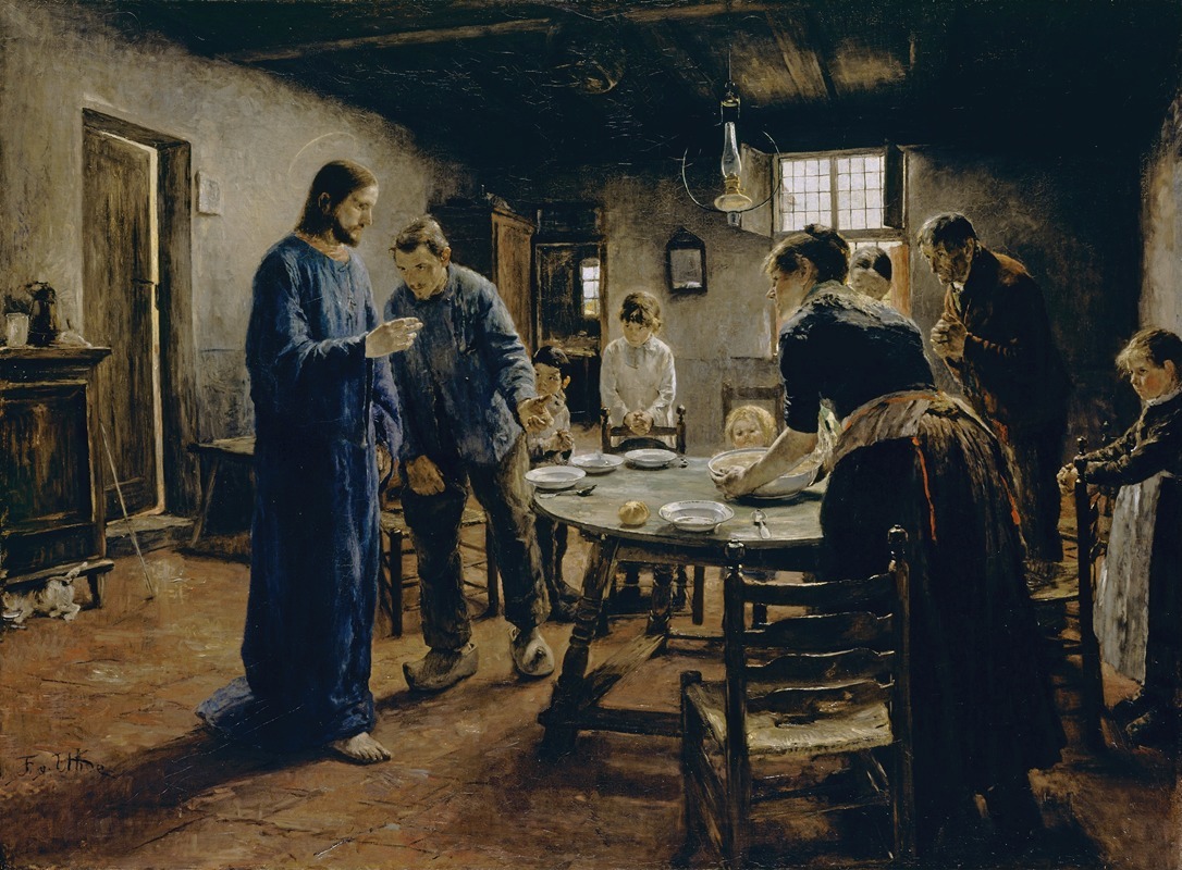 Fritz von Uhde - The Mealtime Prayer