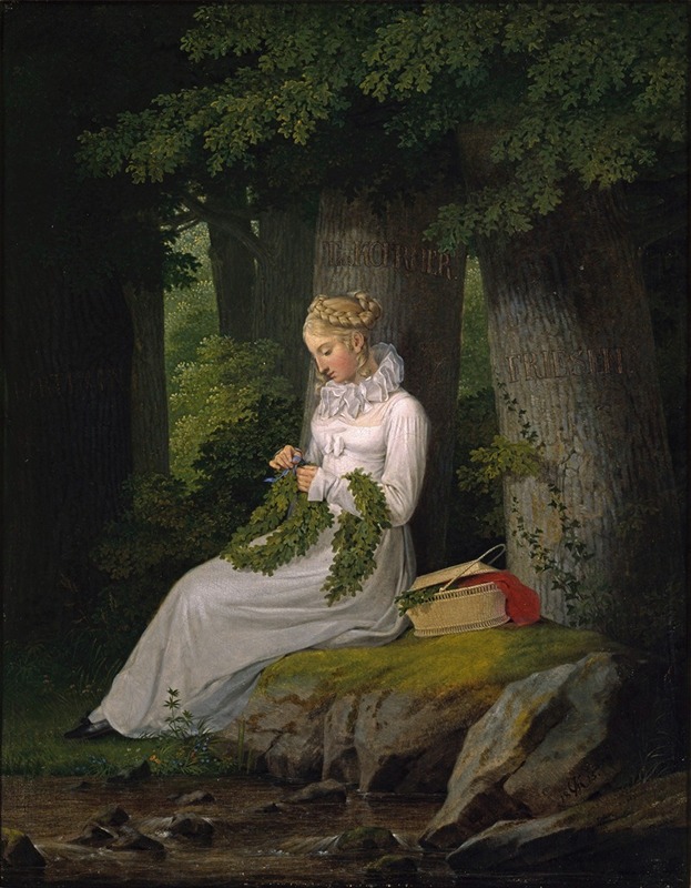 Georg Friedrich Kersting - The wreath maker