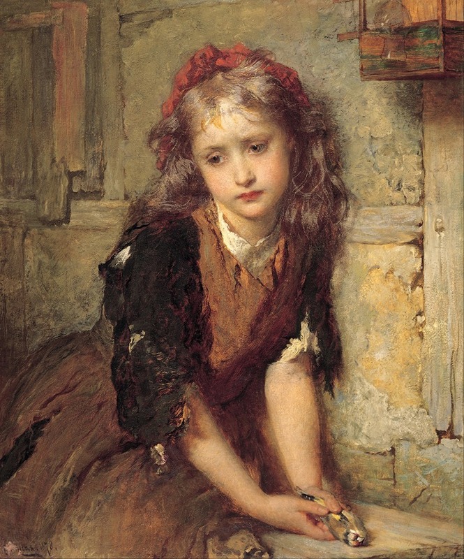 George Elgar Hicks - The dead goldfinch (‘All that was left to love’)