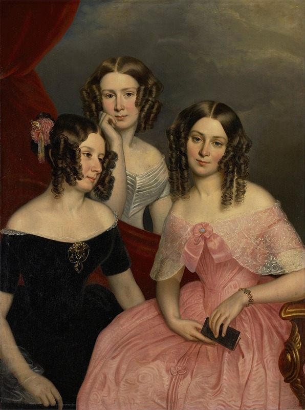 George Theodore Berthon - The Three Robinson Sisters