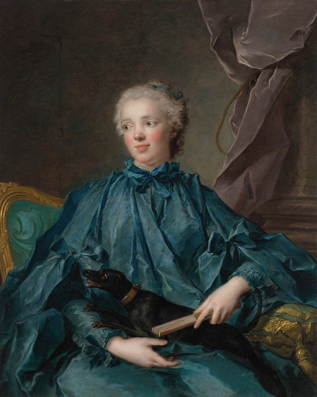 Jean-Marc Nattier - Portrait of Marie Rose Larlan de Rochefort, Marquise de Nétumières (1719-1785)