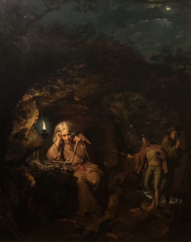 Joseph Wright of Derby - A philosopher by lamplight