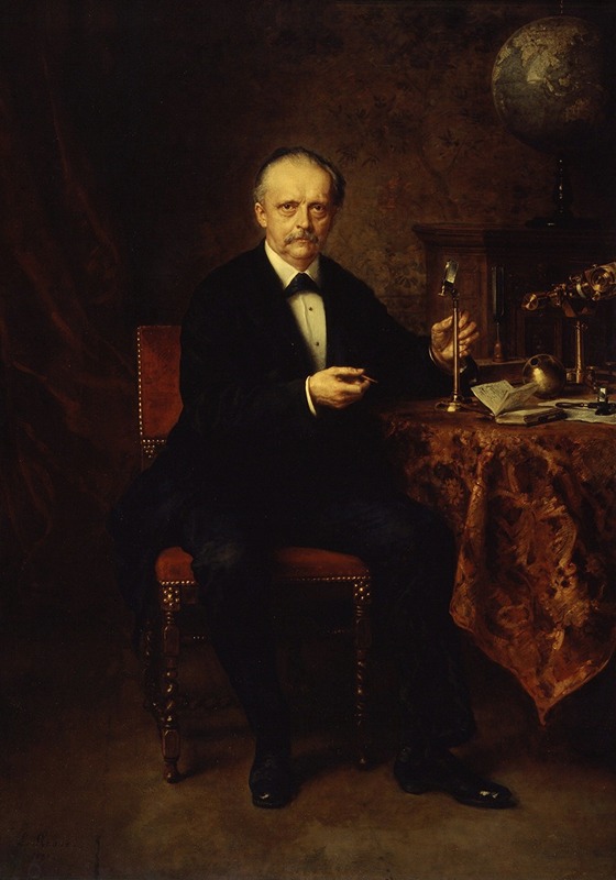 Ludwig Knaus - Portrait of the Physicist Hermann von Helmholtz