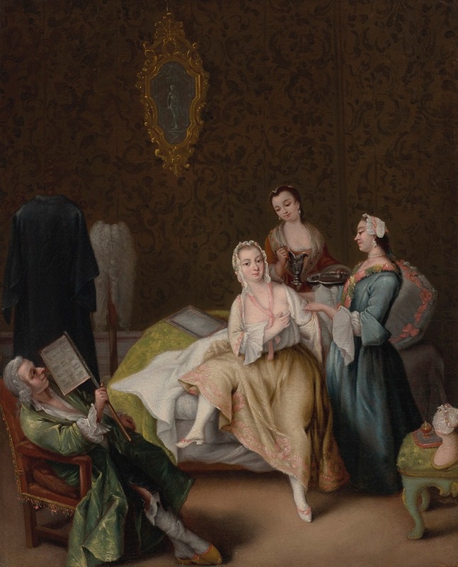 Pietro Longhi - Il risveglio della dama (The waking of the lady)