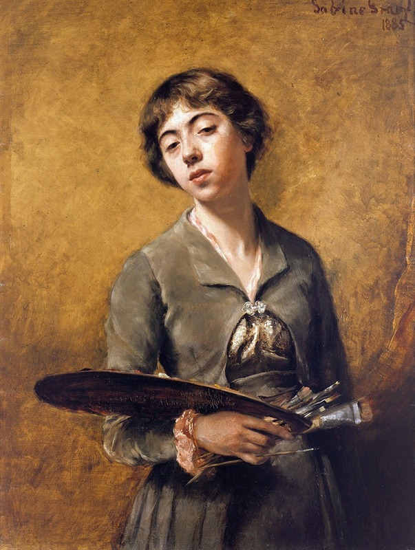 Sabine Lepsius - Self-portrait