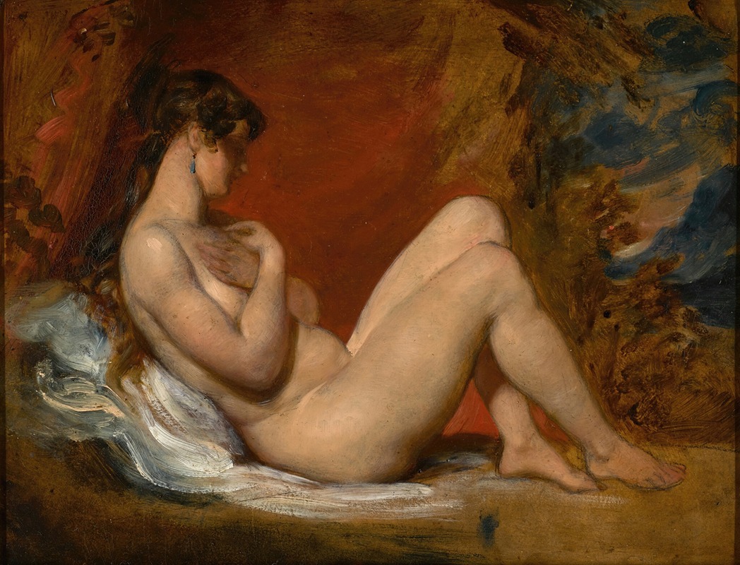 William Etty - Reclining female nude