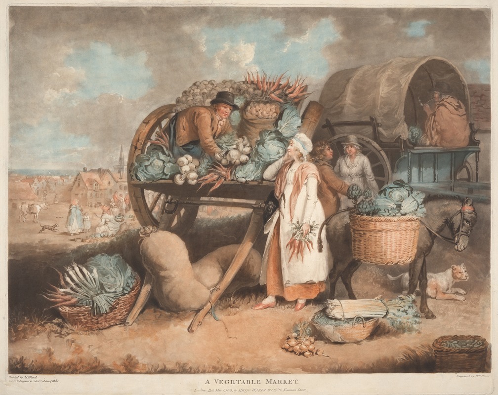 William Ward - A Vegetable Market