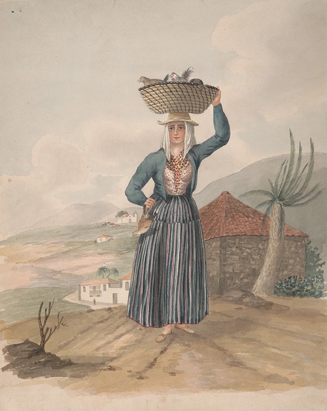 Alfred Diston - Woman of Victoria, Tenerife