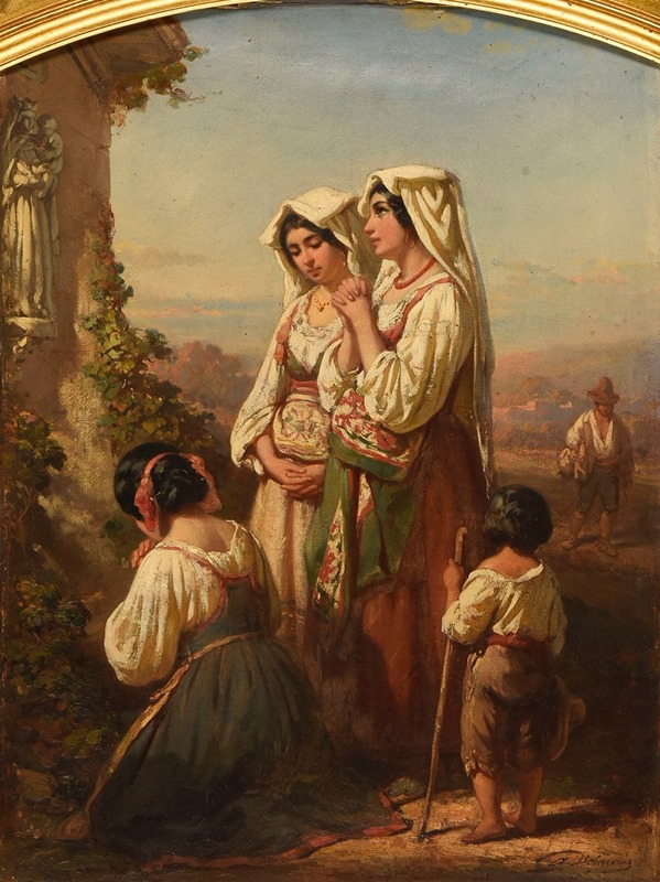 Auguste Delacroix - Prière à la Madone